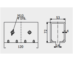 Кронштейн Roll Grand СТРИКС С з'єднувальний для підвісних систем/механізмів і воріт - фото 2 Кронштейн Roll Grand СТРИКС С з'єднувальний для підвісних систем/механізмів і воріт - фото 2