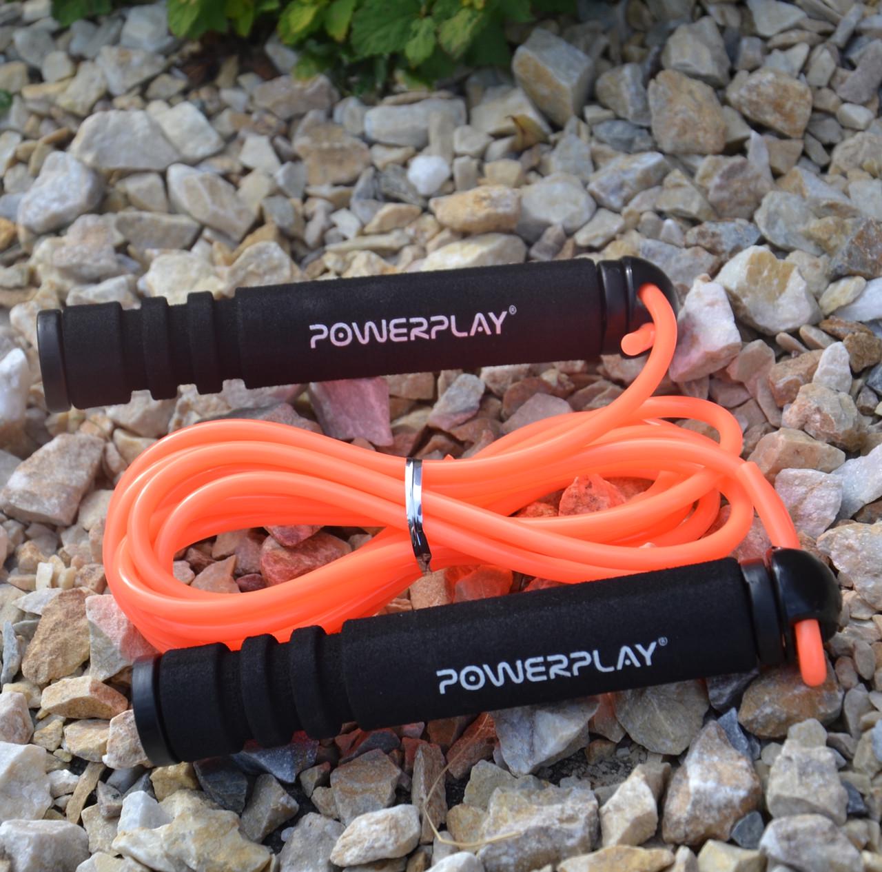 Скакалка PowerPlay 4205 Classic Plus Jump Rope 2,7 м Оранжевый - фото 5