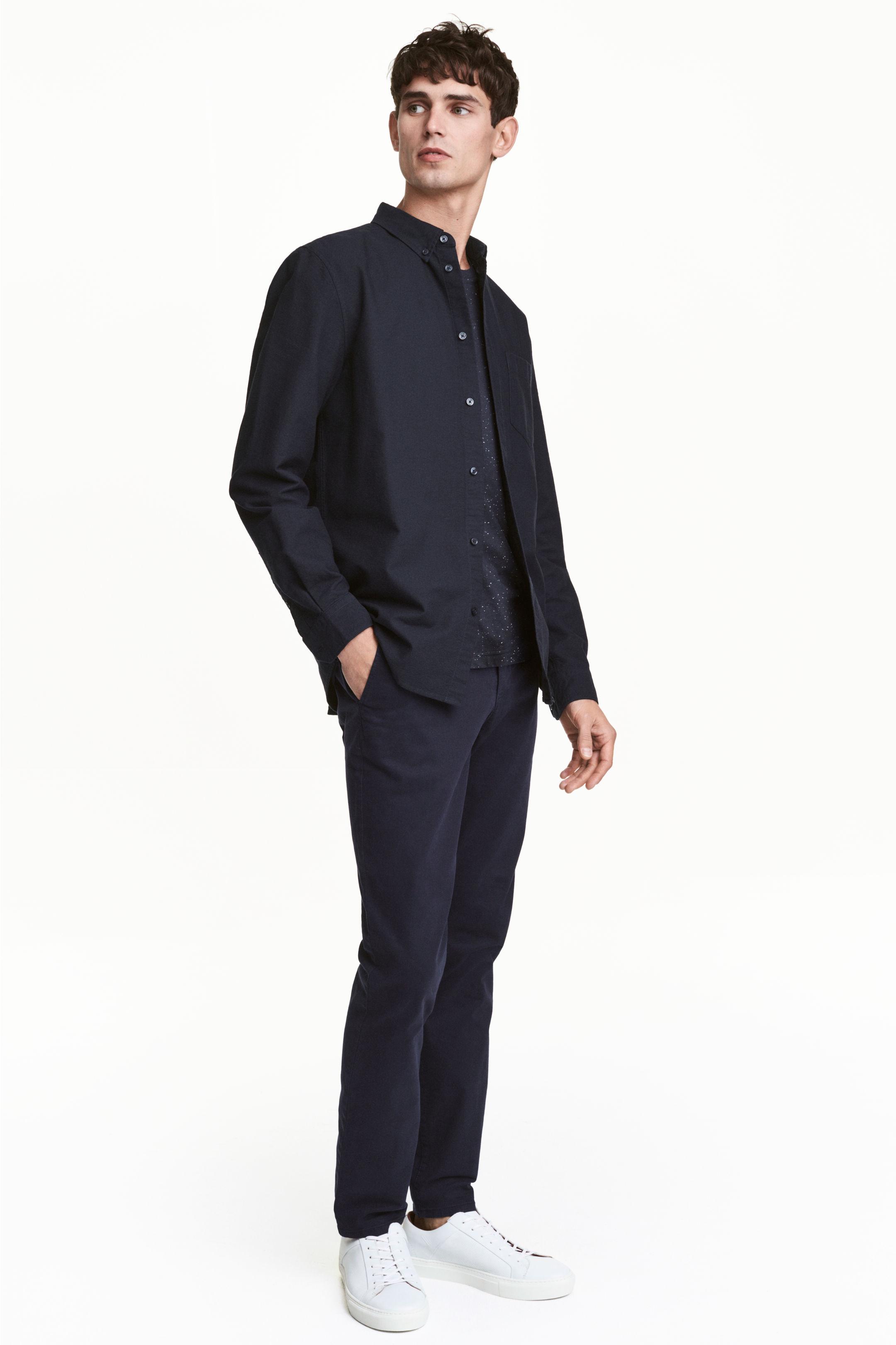 Брюки H&M р. 46 Темно-синий (4170815)