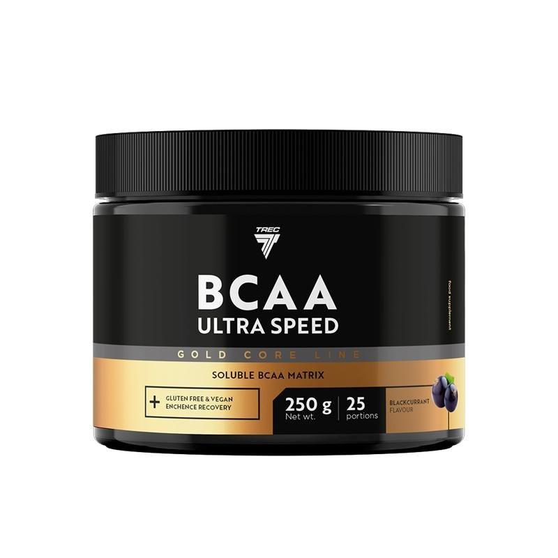 Аминокислота BCAA для спорта Trec Nutrition Gold Core Line BCAA Ultra Speed 250 g /50 servings/ Blueberry