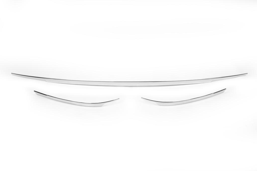 Накладки на торец бампера 2016-2020 Omsa Line для Volkswagen Tiguan 2016-2023 гг. нержавеющая сталь Хром