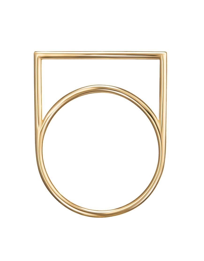Каблучка Bridge жіноча RIMMART JEWELRY жовта One size