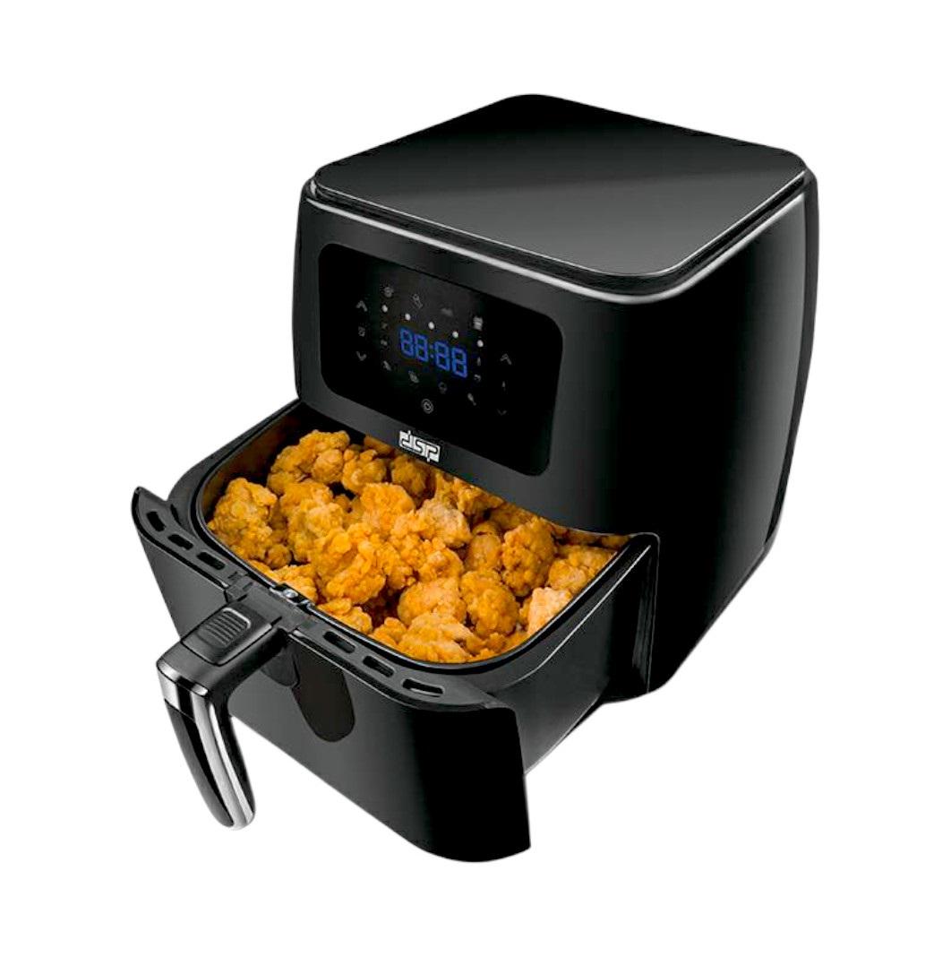 Мультипечь универсальная DSP 2066 для приготовления без масла 6 л Черная