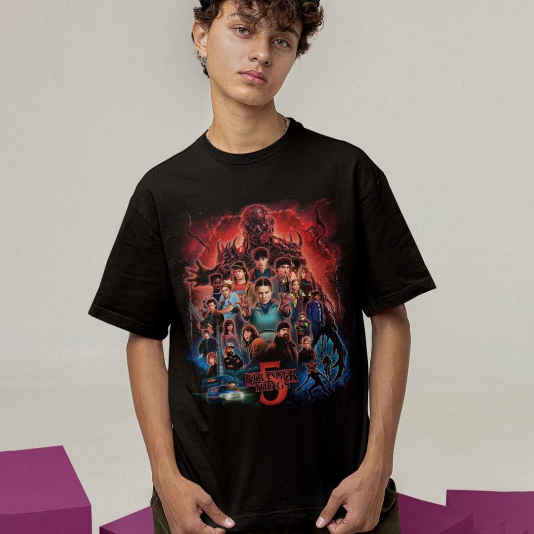 Футболка унисекс Stranger Things Season 5 Poster M Черный (0000009083)