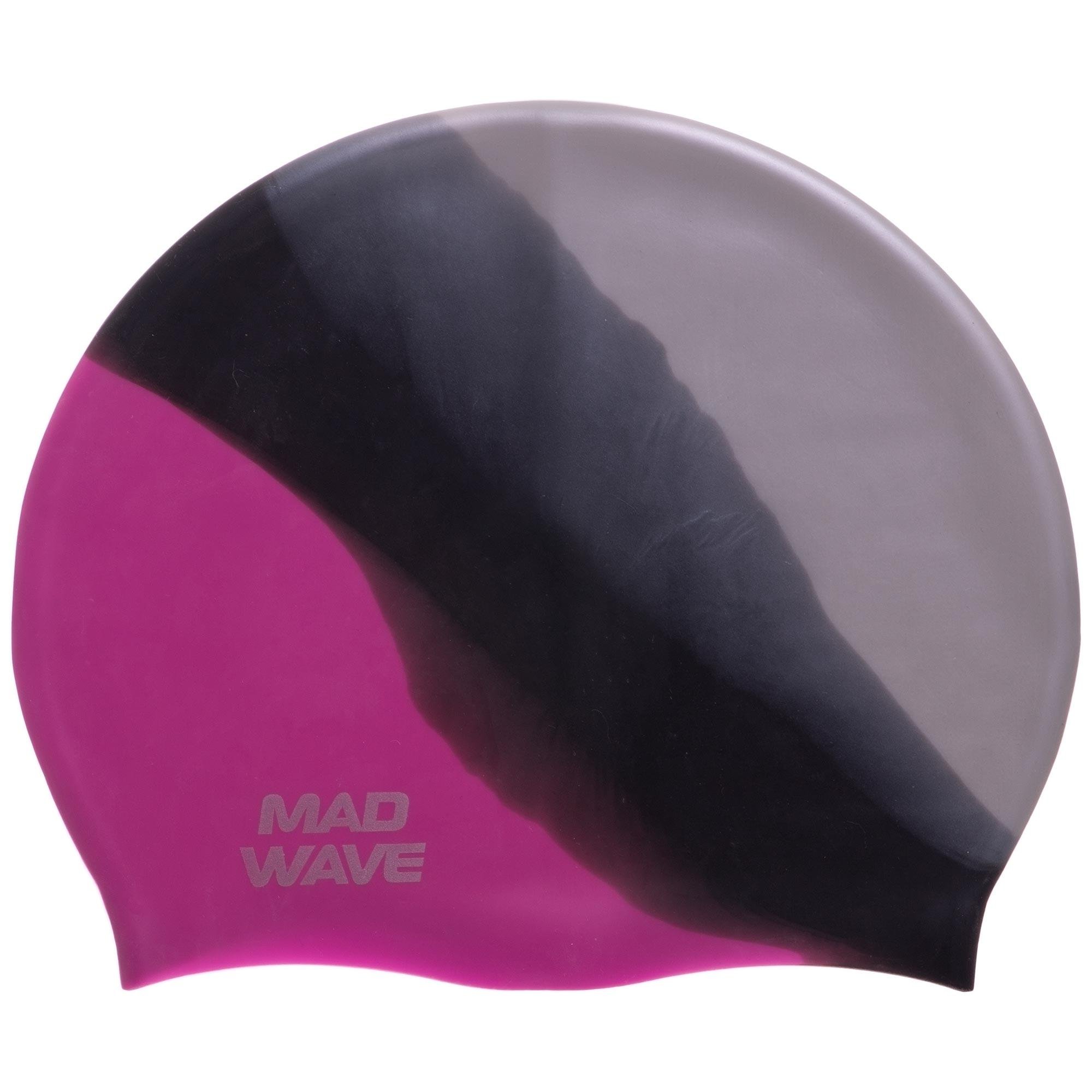 Шапочка для плавания увеличенного объема MadWave MULTI BIG M053111 силиконовая Розовый (M053111_Розовый)