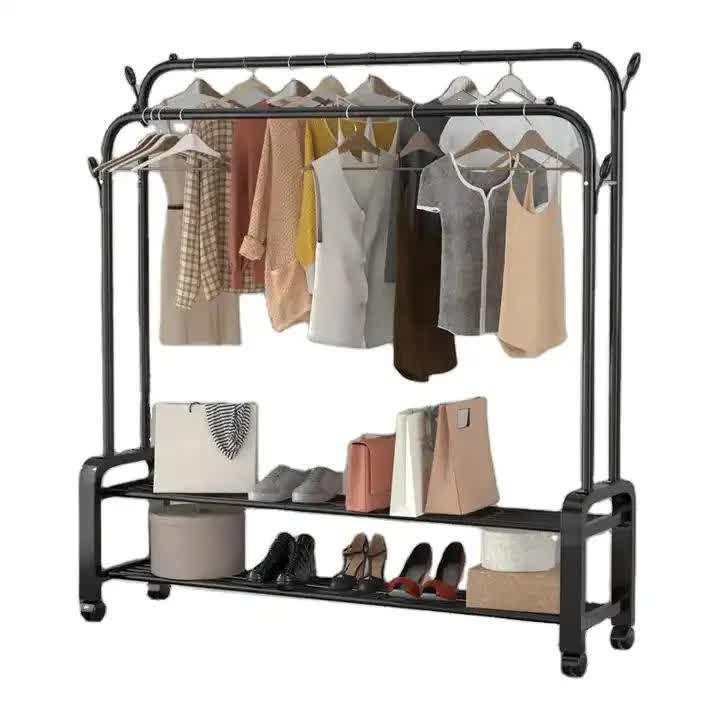 Вешалка стойка-полка для одежды (6008-1)