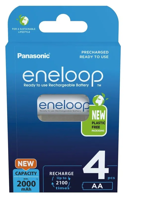 Аккумуляторы Panasonic Eneloop NI-MH HR6/AA 2000 mAh 4 шт.