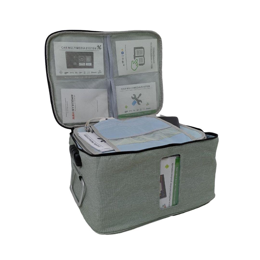 Документ-кейс із кодовим замком 36х27х19 см сірий (ОДД-13-1)