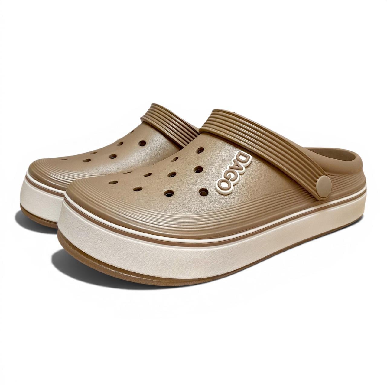 Сабо жіночі Dago з EVA піни р. 37 23,5 см Темно-бежевий