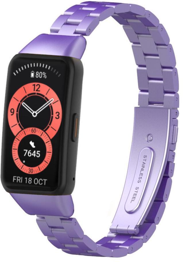 Ремінець металевий Shark для Huawei Band 6 Lilac (24902-3B)