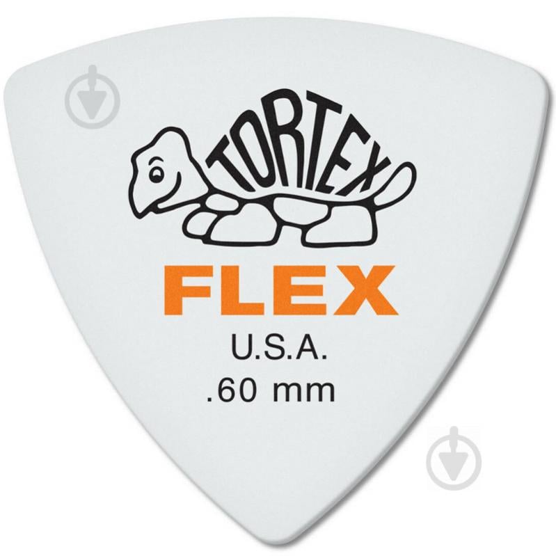 Медіатори Dunlop 456-060 Tortex Flex Triangle Pick 0.60 mm (1 шт.)