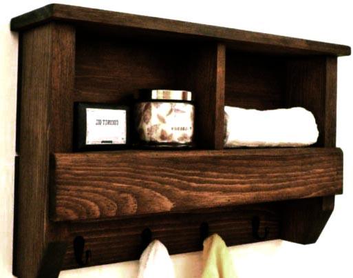 Полка для ванной из дерева Шалькау Капучино (ВНП/003309)