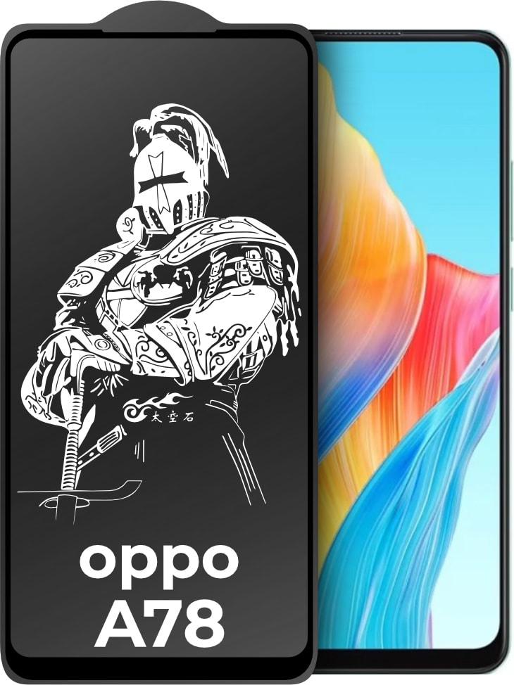 Защитное стекло King Fire OPPO A78 4G (Full Glue) Black (34492)