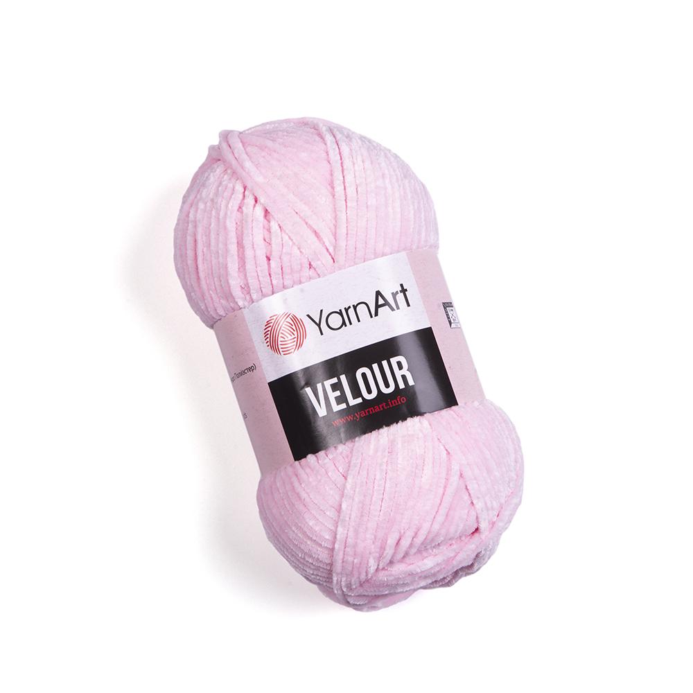 Пряжа велюровая YarnArt Velour 854 розовый (2414)