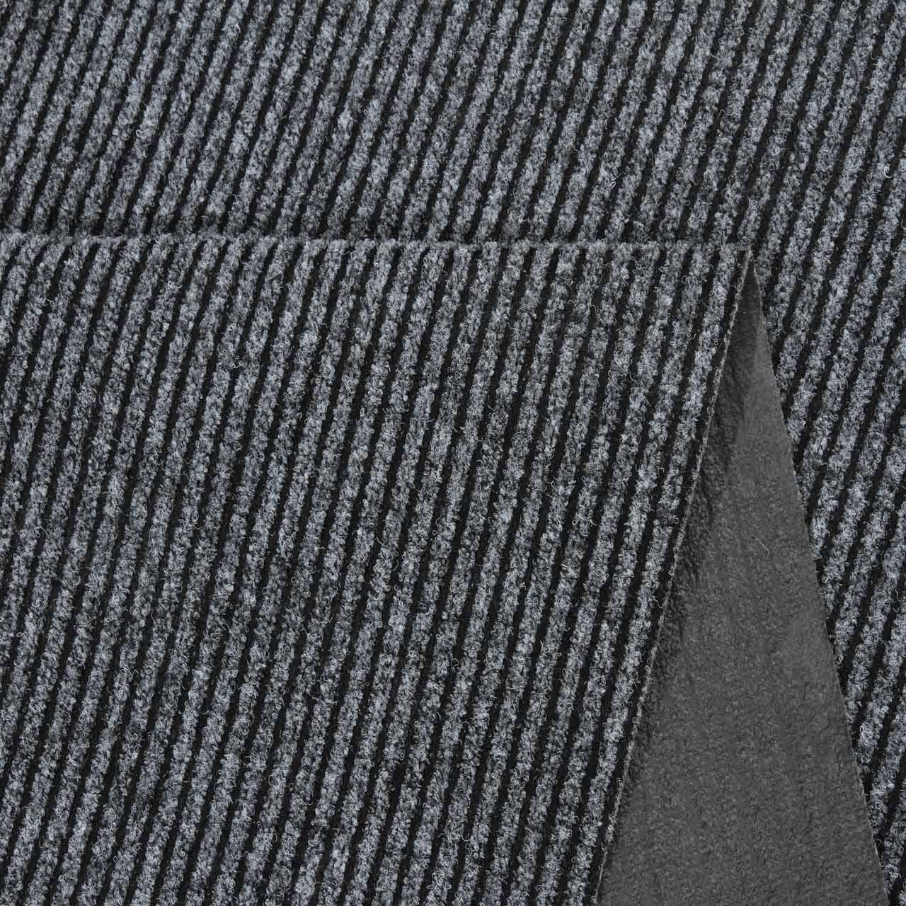 Килим брудозахисний з ворсом на гумовій основі DAKARIA Vebe Sheffield Run 70 0,8x1,2 м Сірий (00-00016998) - фото 3