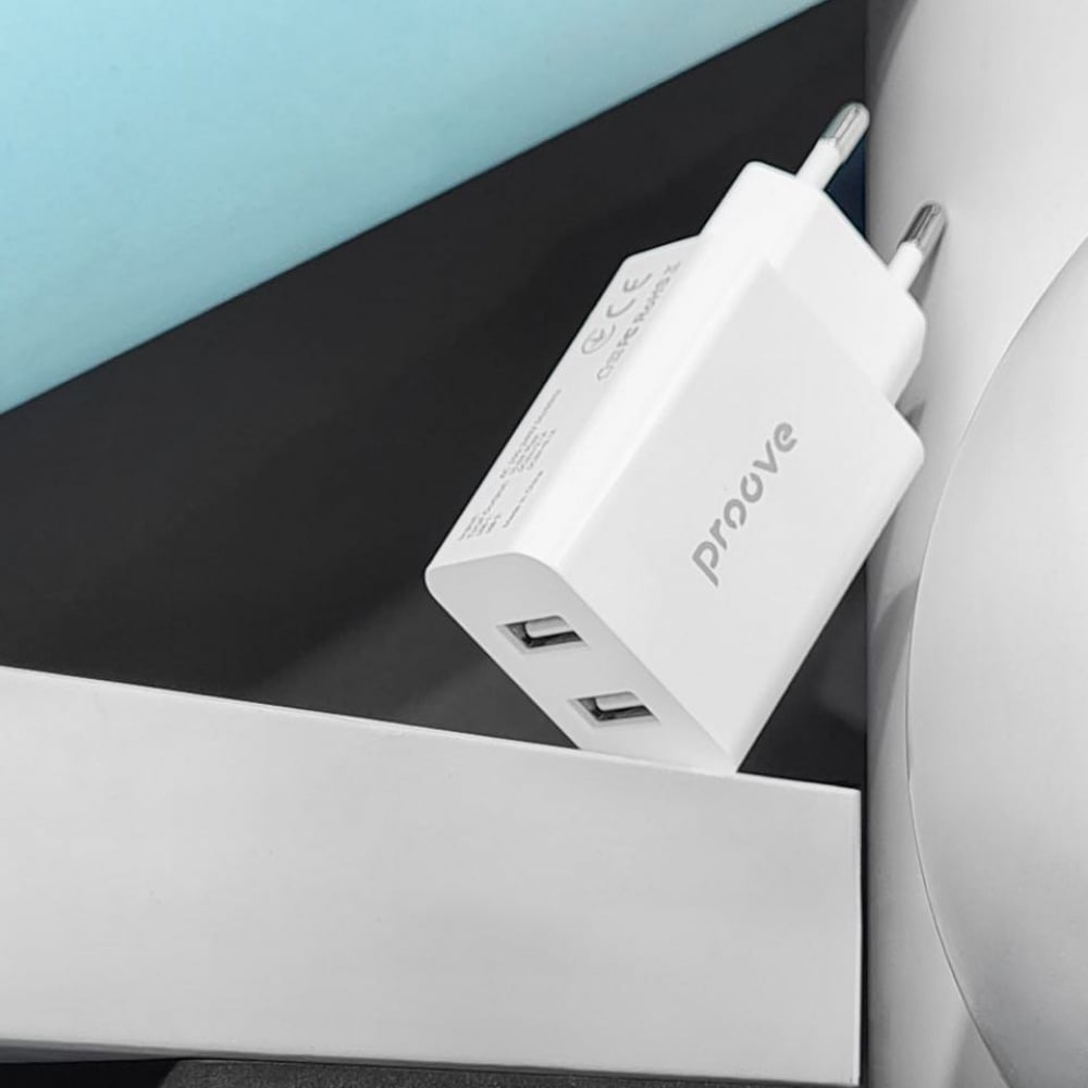 Зарядний пристрій Proove Rapid 10,5 W 2USB White - фото 6