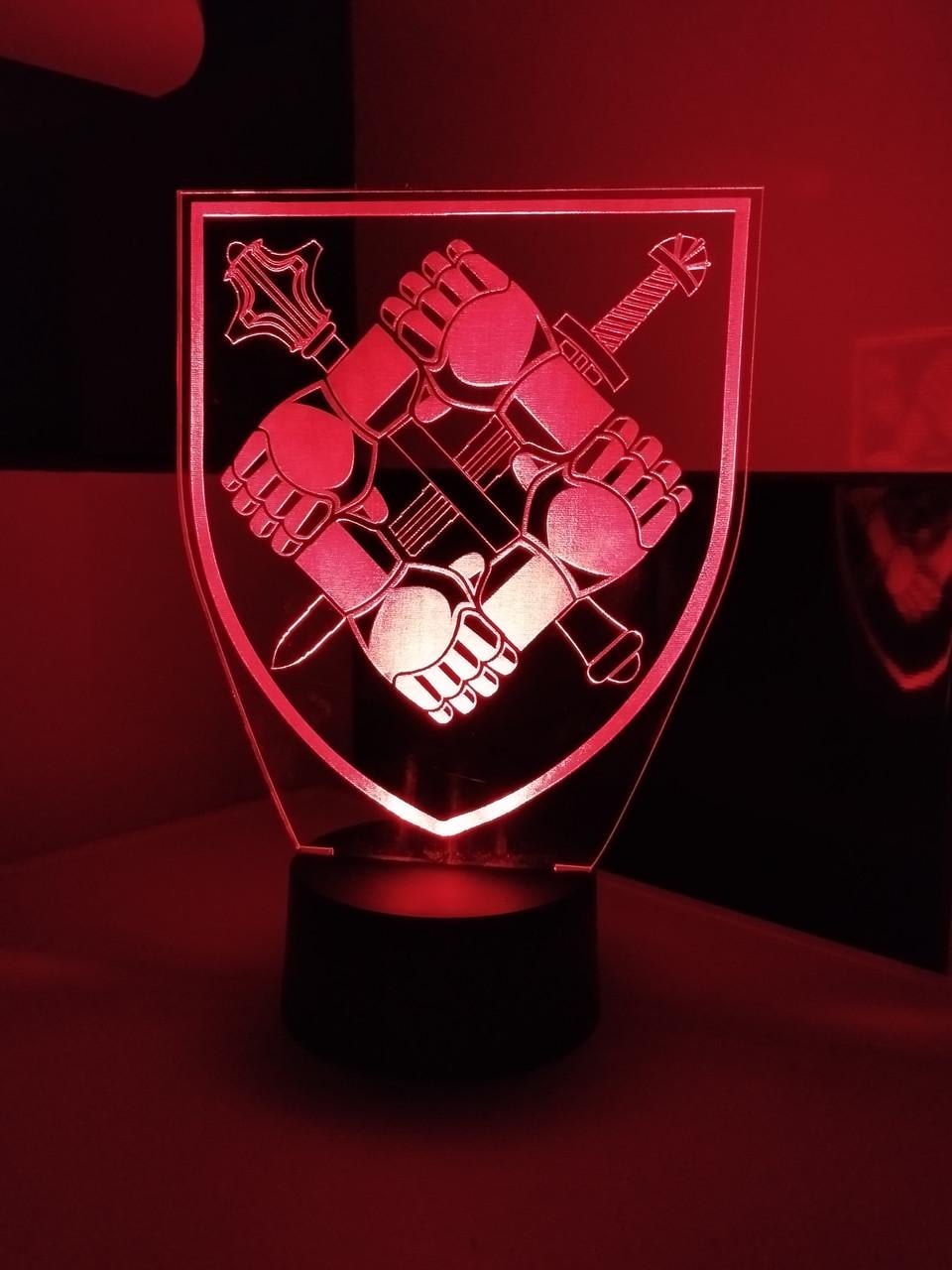 3d-ночник Шеврон Командование сил поддержки несколько подсветок/на пульте (2356815276)