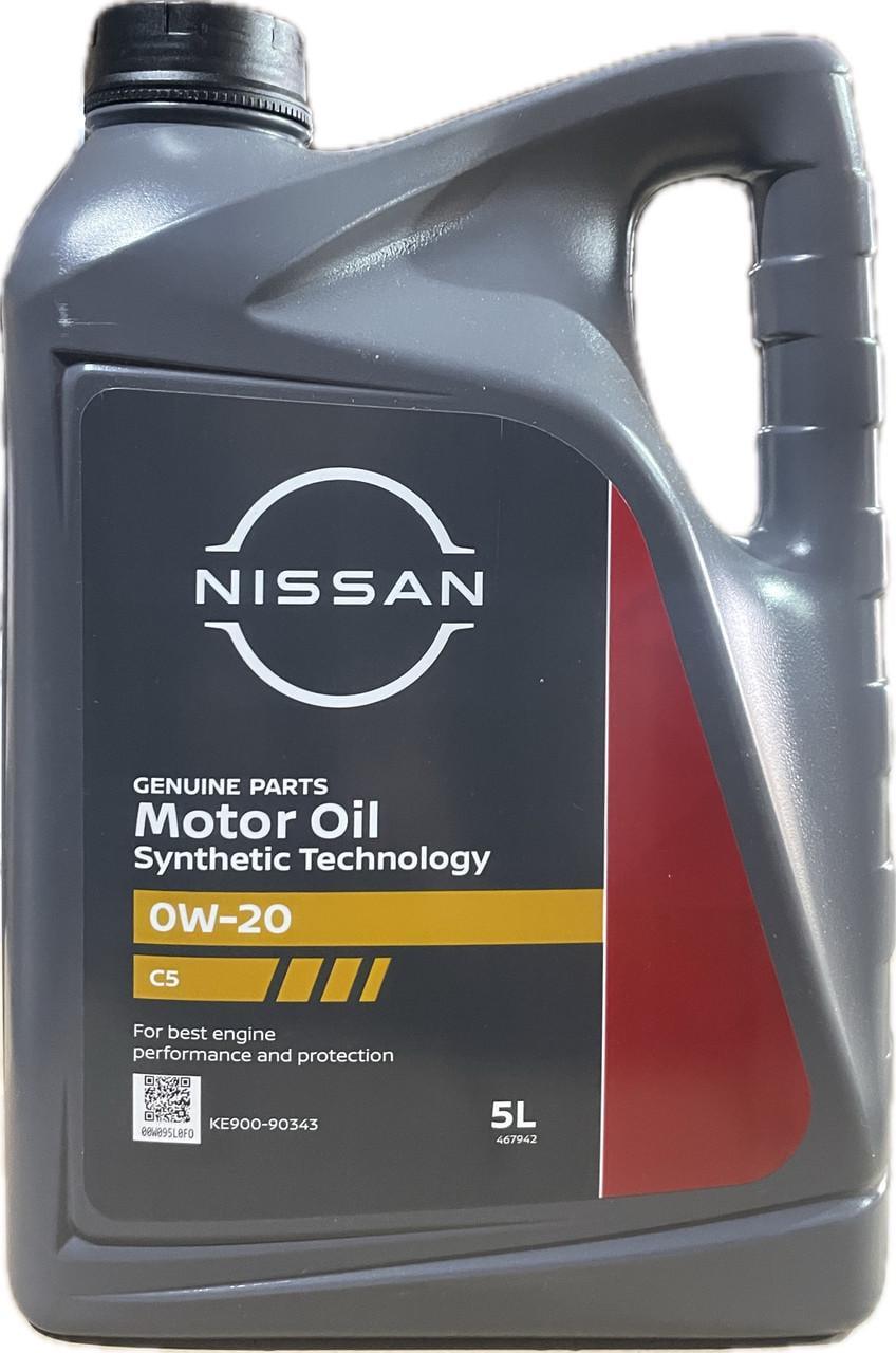 Моторное масло Nissan Motor Oil 0W-20 C5 5 л (KE90090343) Моторное масло Nissan Motor Oil 0W-20 C5 5 л (KE90090343)