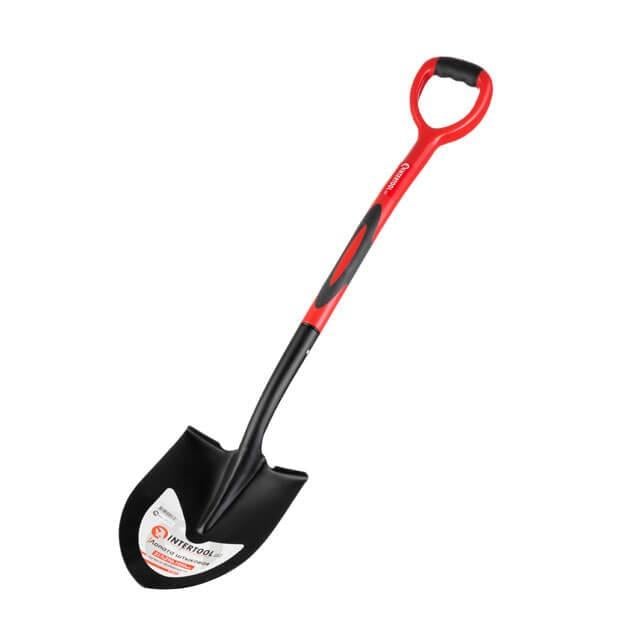 Лопата штикова Intertool ручка з фібергласу 217х290х1050 мм (FT-2013)