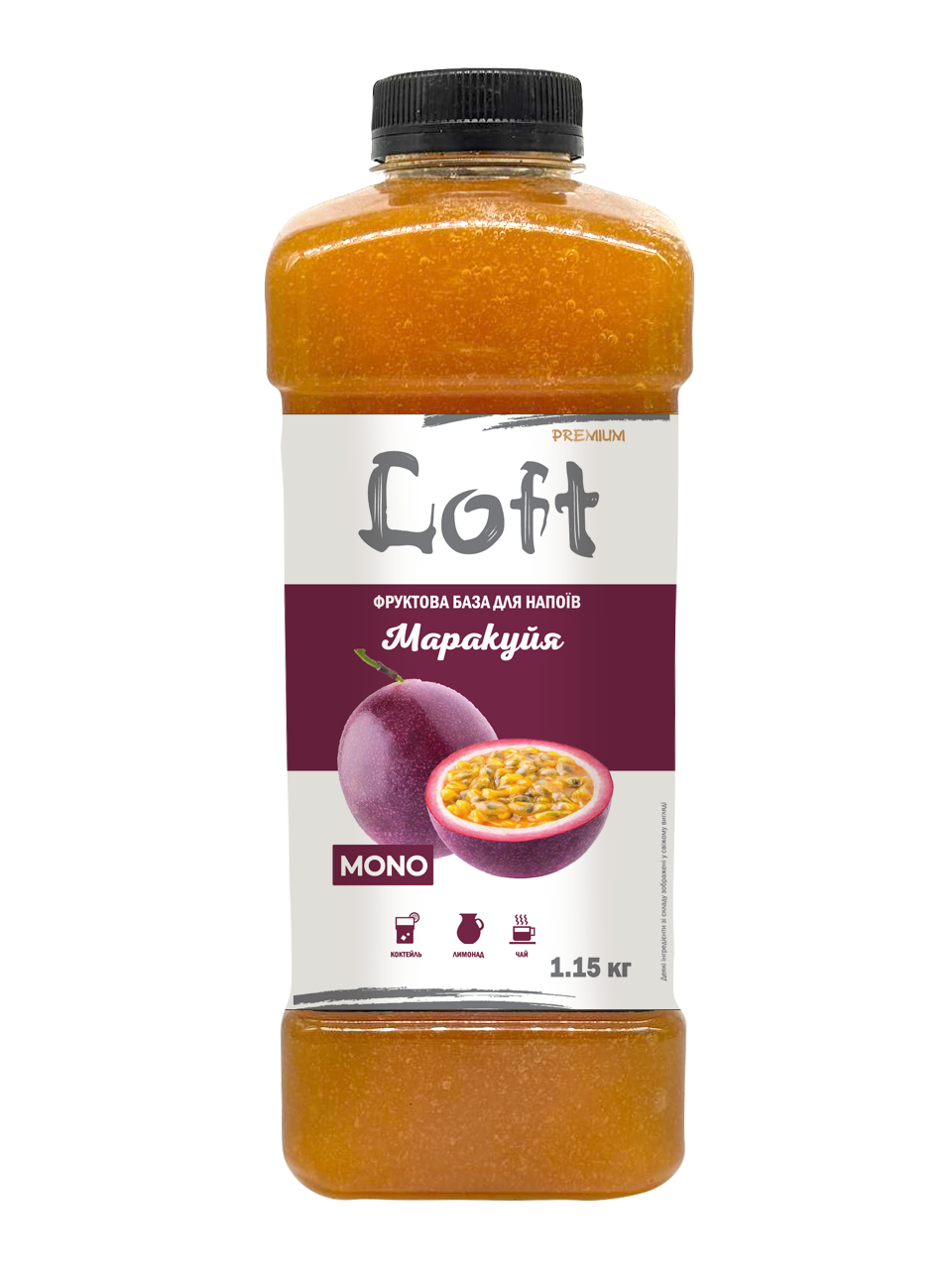 База фруктовая для напитков Loft Маракуйя без косточки 1150 г (30068220) База фруктовая для напитков Loft Маракуйя без косточки 1150 г (30068220)