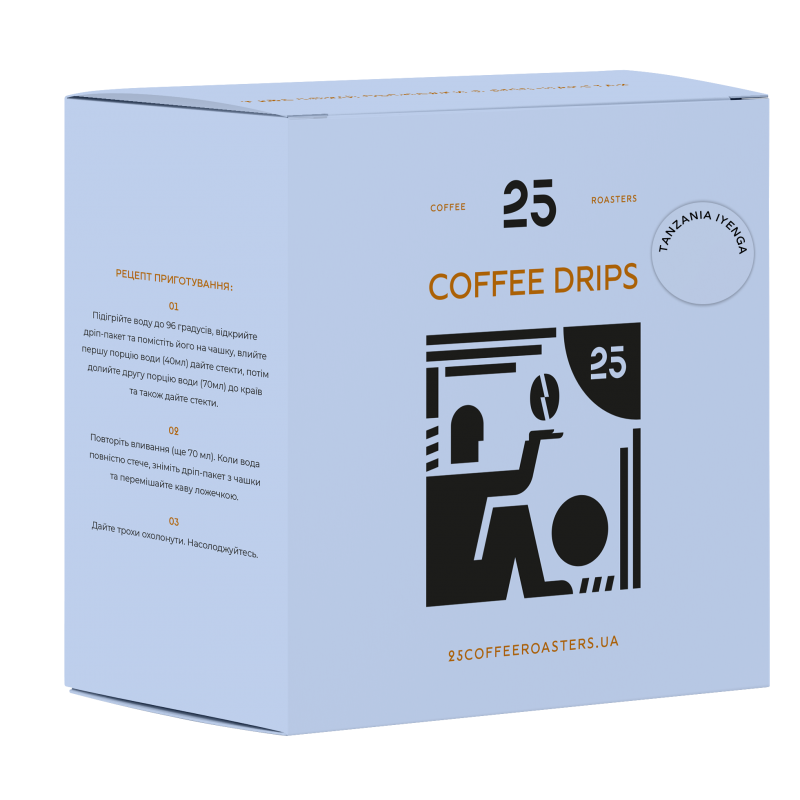 Дріпи 25 Coffee Drips Rwanda Akagera Cocamu Coop