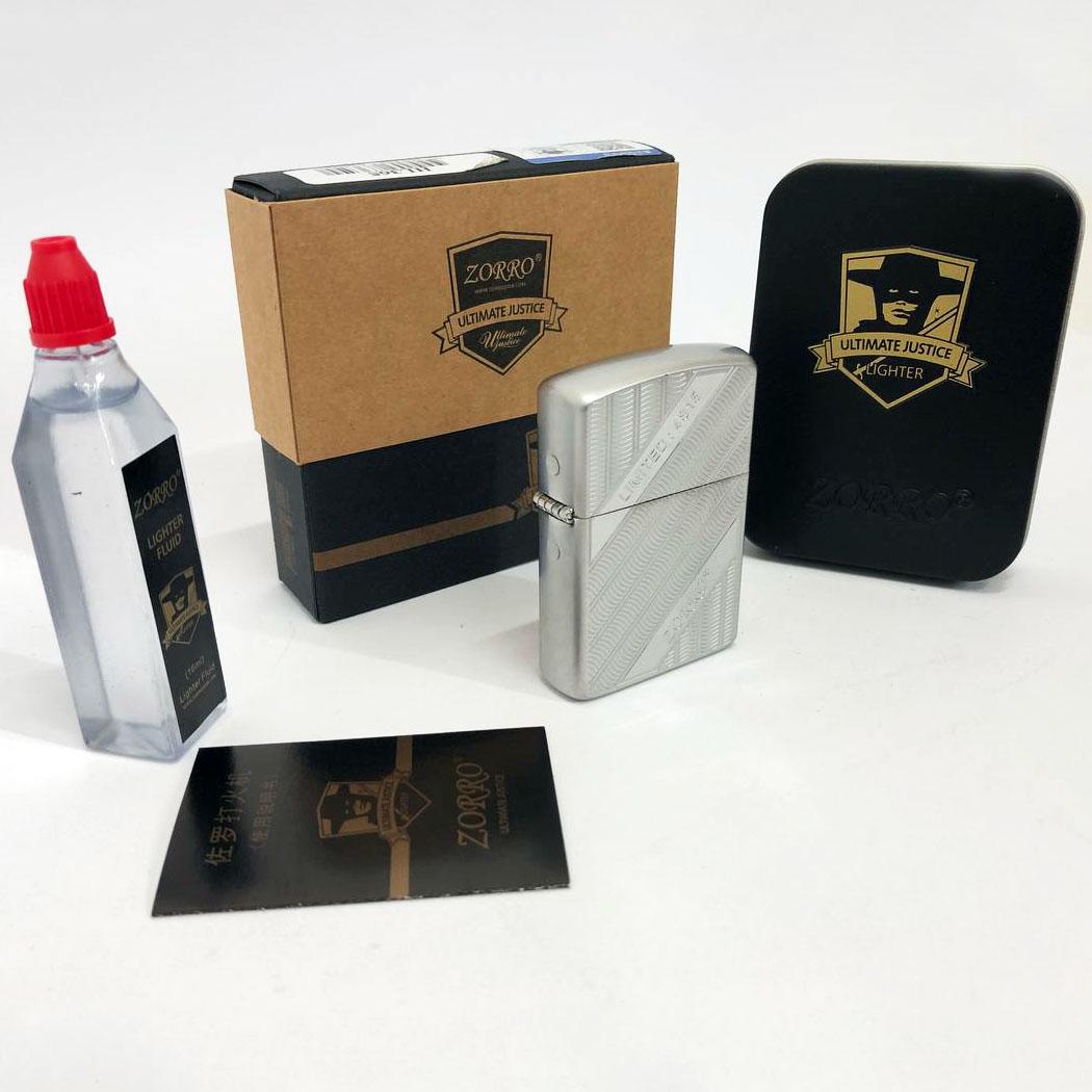 Набор для зажигалки бензиновая Zorro HL-365 Серебро (310880) - фото 7 Набор для зажигалки бензиновая Zorro HL-365 Серебро (310880) - фото 7