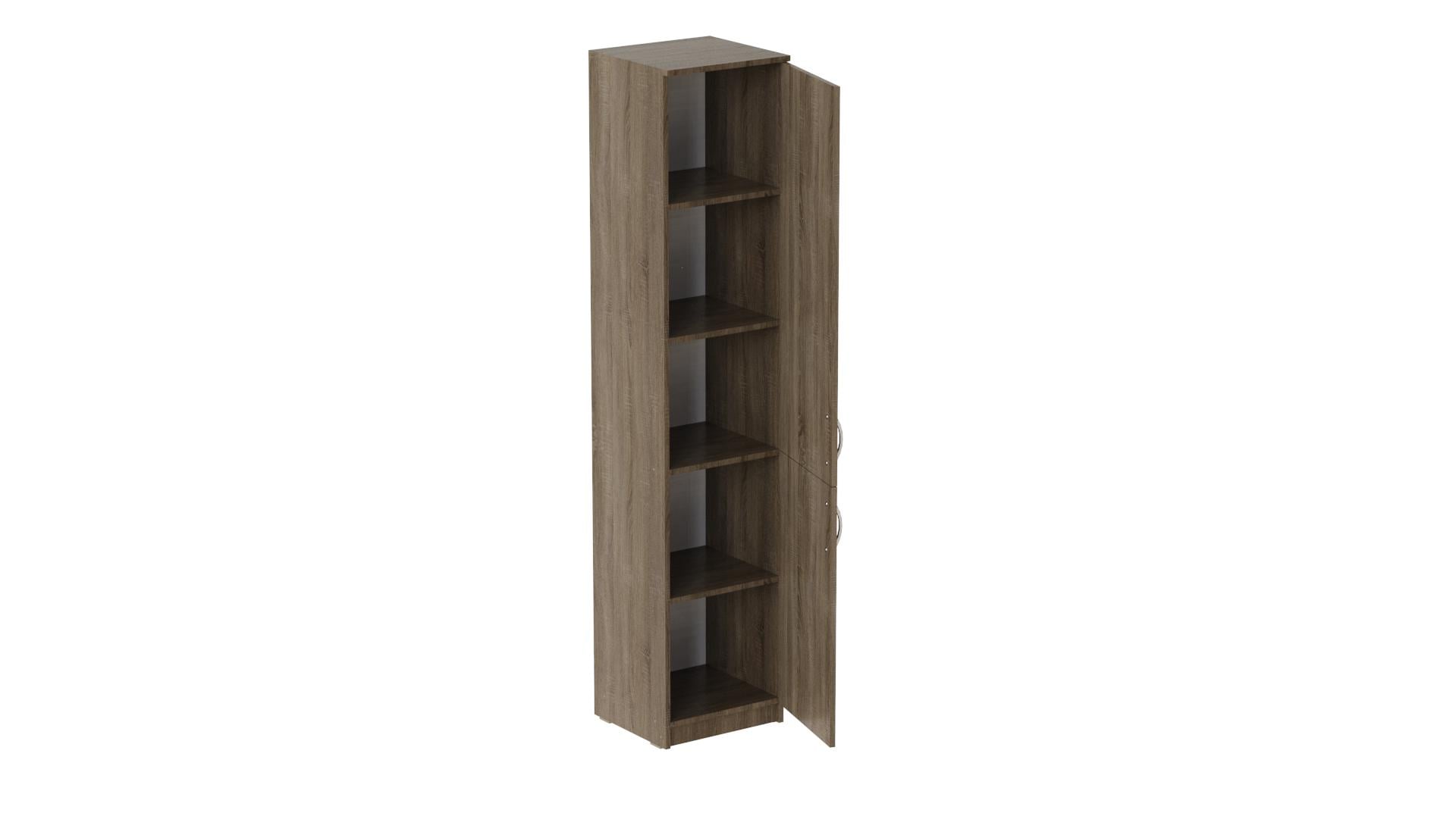Пенал Ferrum-decor Анжело на 5 полок с 2 дверями ДСП 16 мм 1900x400x380 мм Дуб Сонома Трюфель (FRD-104921)
