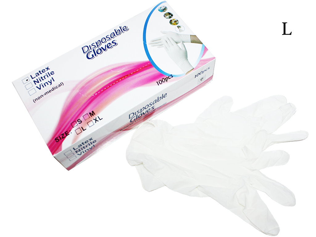Перчатки латексные медицинские L 50 пар 100 шт.