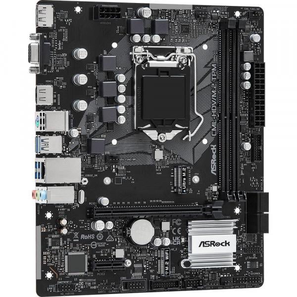 Материнська плата ASRock CML-HDV/M.2 TPM R2.0 (12773715) - фото 2