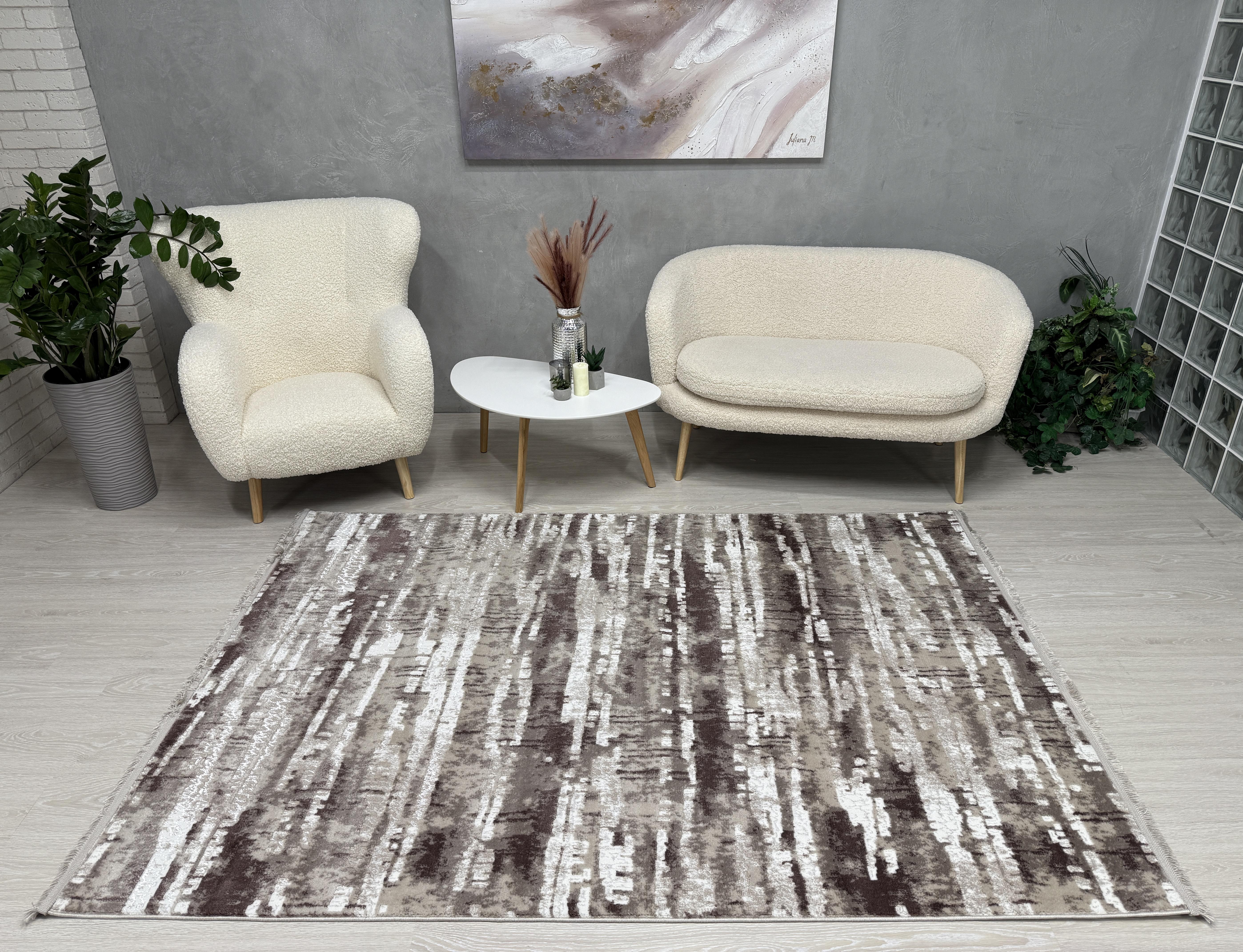 Килим Mars з невисоким ворсом 200x400 см Бежевий (2701BAK/K8) - фото 4 Килим Mars з невисоким ворсом 200x400 см Бежевий (2701BAK/K8) - фото 4