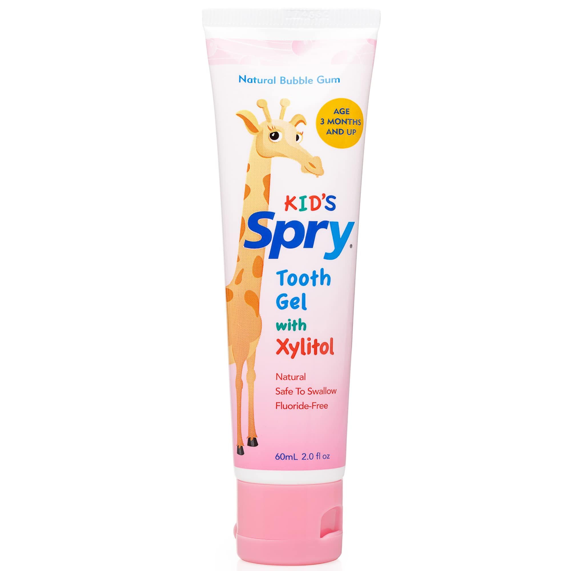 Зубная паста для детей Xlear Kid's Spry Tooth Gel with Xylitol 3 Months and Up Bubble Gum 60 ml