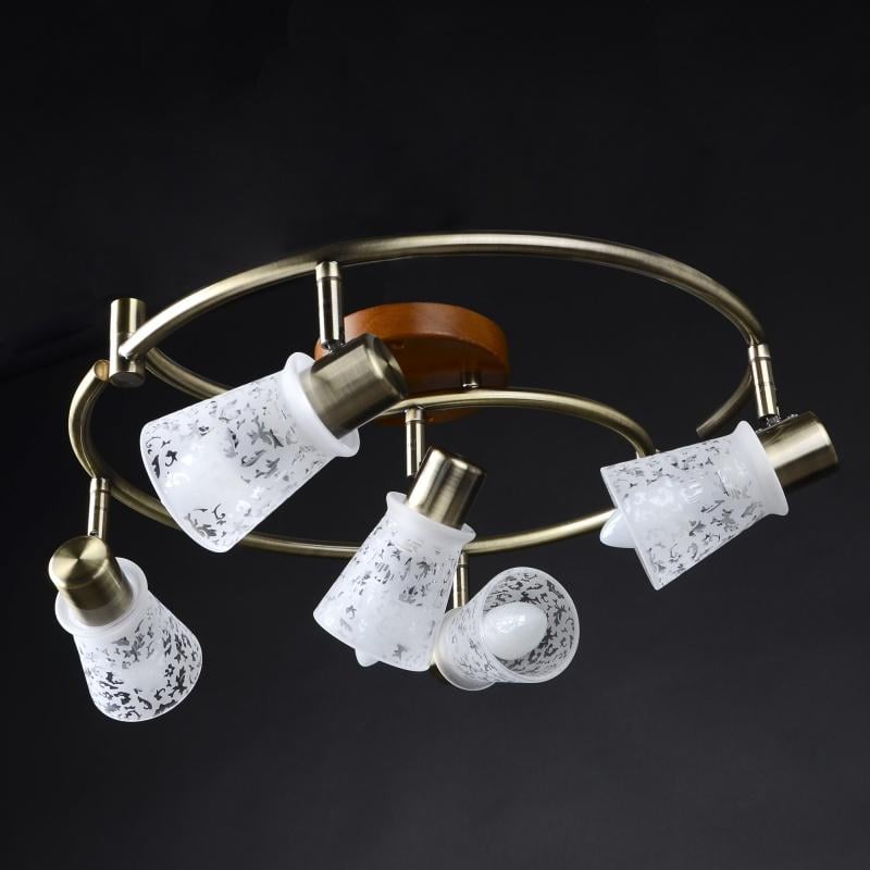 Светильник настенно-потолочный спот поворотный накладной Brille HTL-159C/5 E14