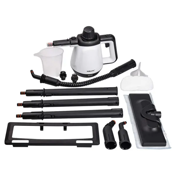 Пароочиститель Sokany SK-11047 ручной с набором насадок Белый (HP-UR-1) - фото 6