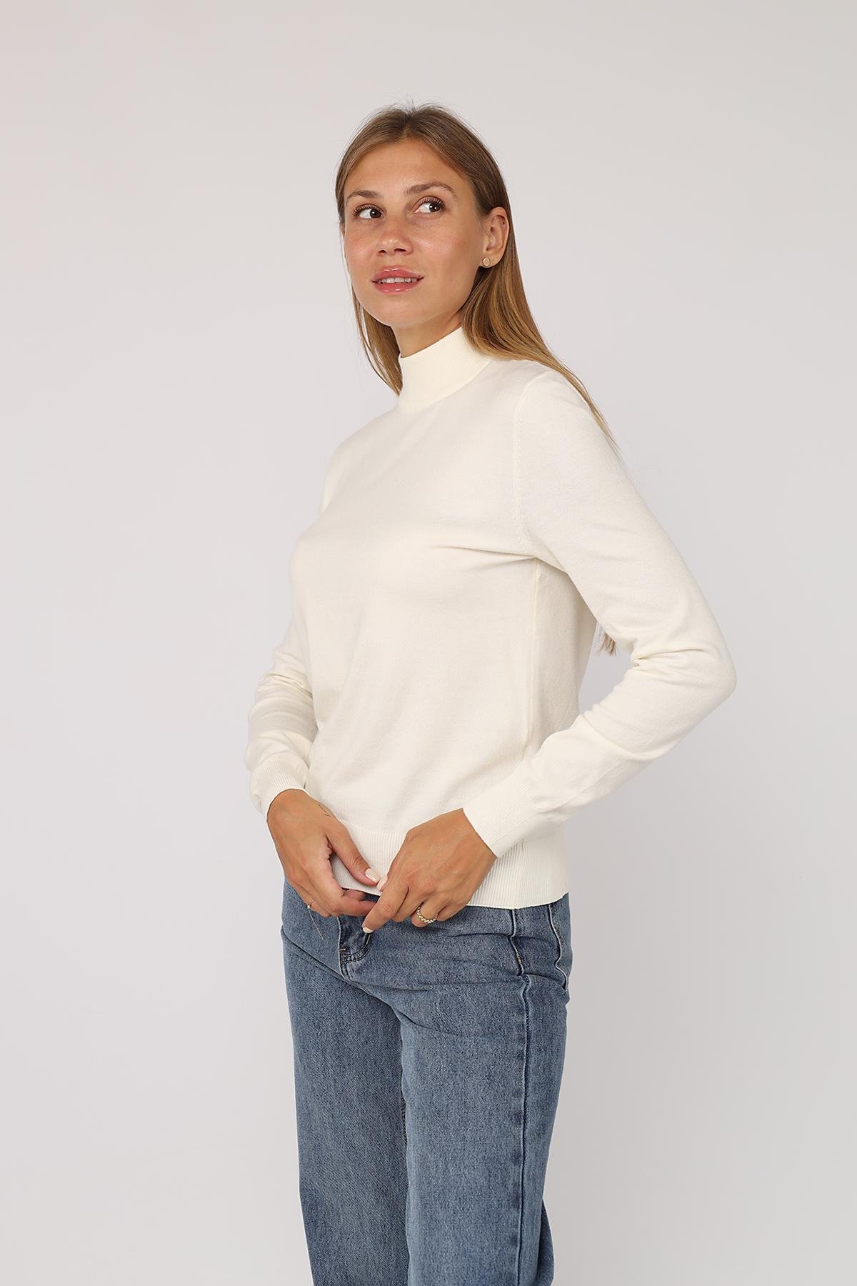 Гольф жіночий ЦБ-00273139 р. 52 Молочний (SKT001053485) - фото 3