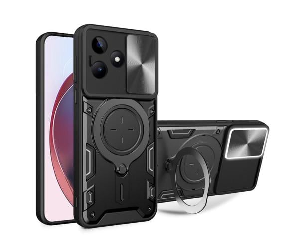 Чехол накладка Omeve Magnetic Ring для Realme C53 Черный Чехол накладка Omeve Magnetic Ring для Realme C53 Черный
