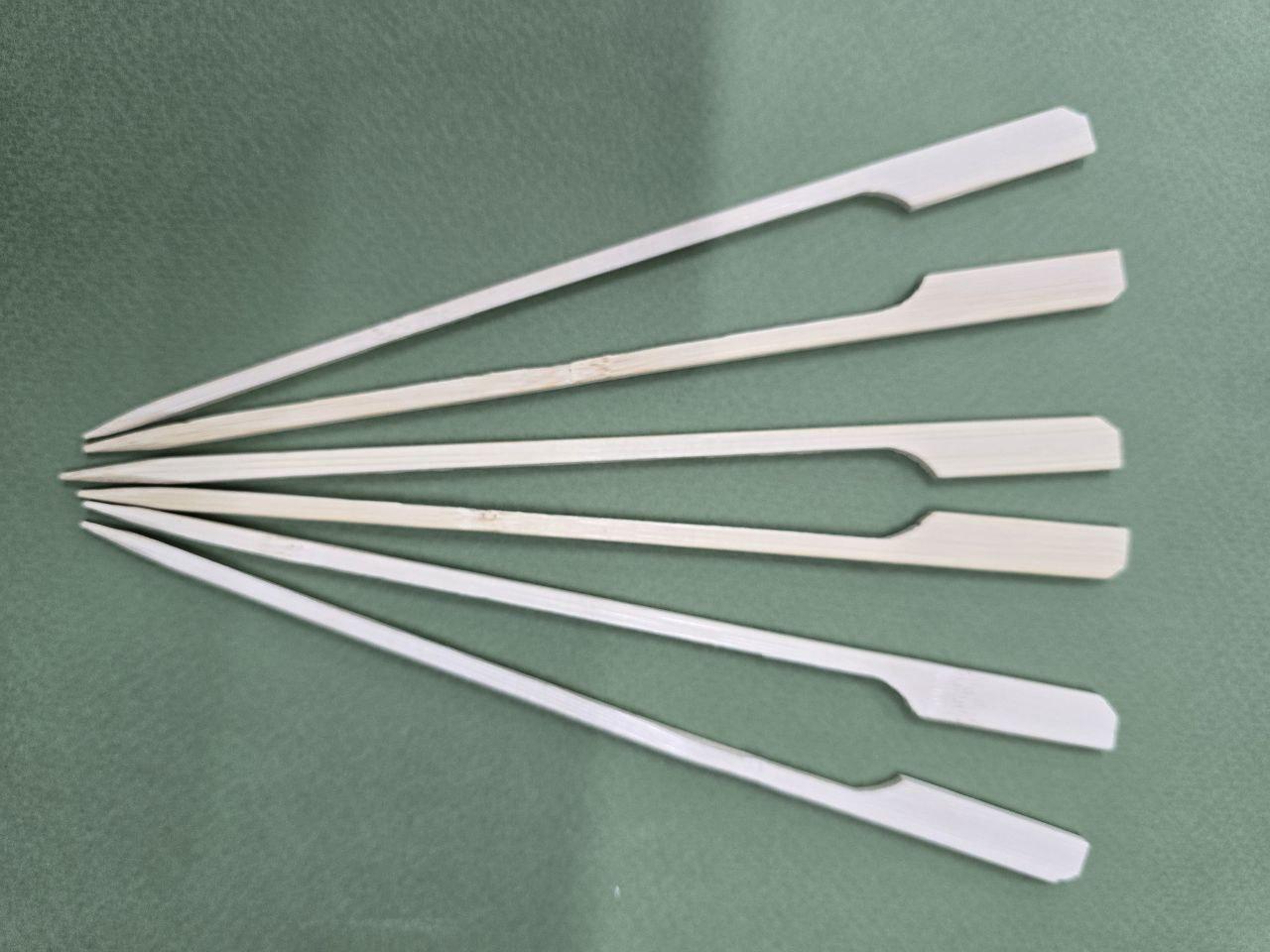 Шпажка бамбуковая деревянная Весло для канапе 18 см 100 шт. - фото 2 Шпажка бамбуковая деревянная Весло для канапе 18 см 100 шт. - фото 2