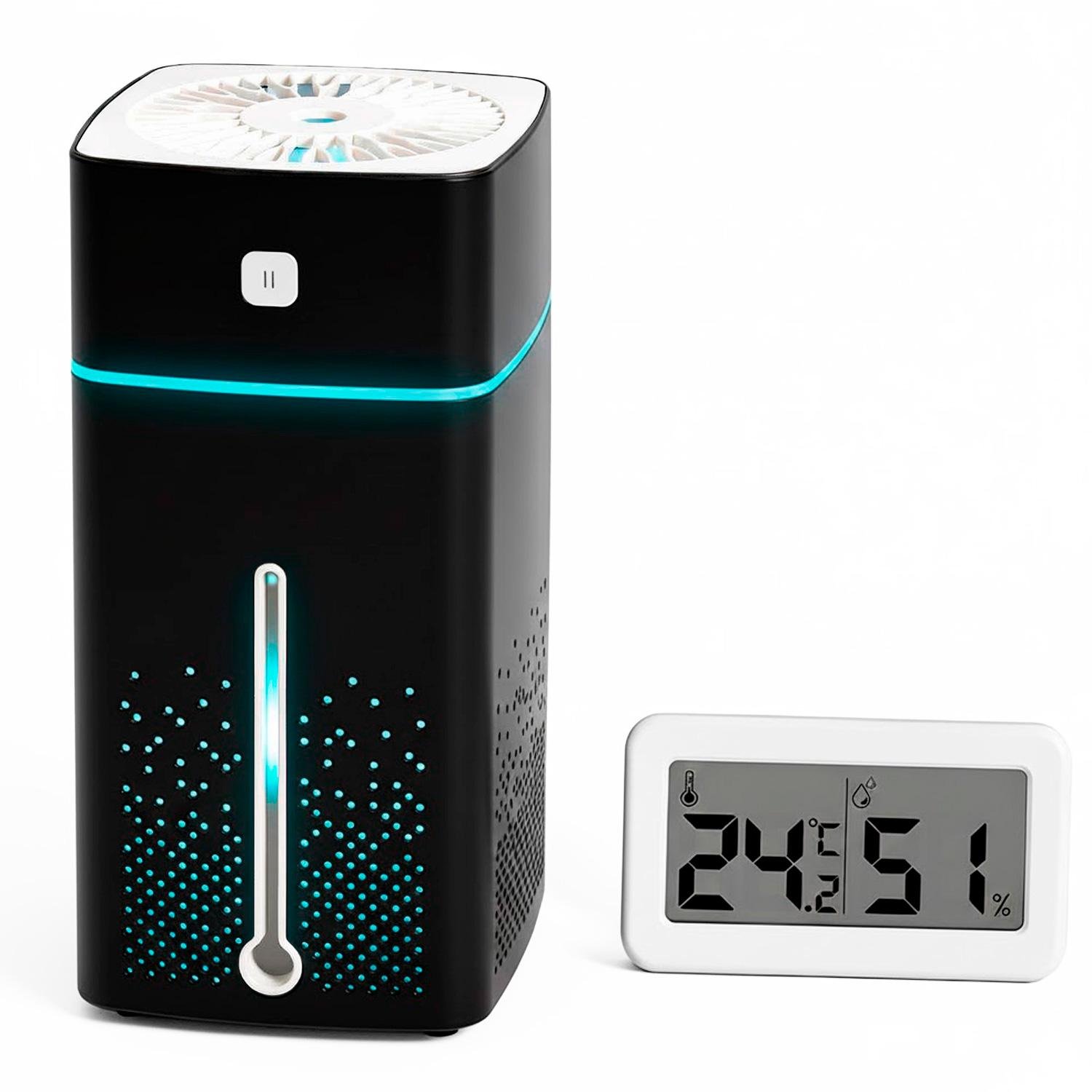 Комплект зволожувача повітря LOSSO H-40 з електронним термогігрометром LOSSO TG-02 (564339369)