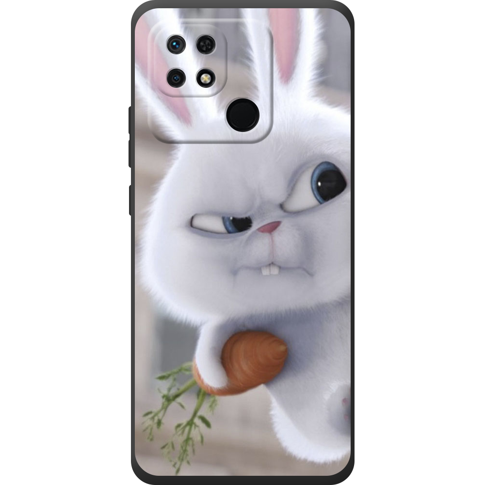 Чехол BoxFace Xiaomi Redmi 10C Rabbit Snowball Черный силикон (44304-up1116-44307)