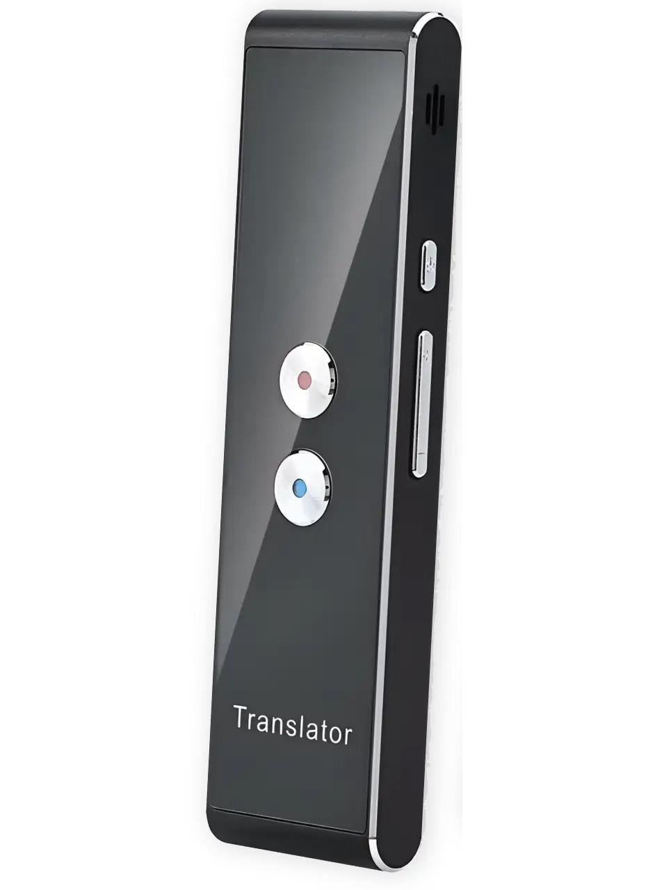Переводчик голосовой портативный на 40 языков Bluetooth Черный (9054602804618)