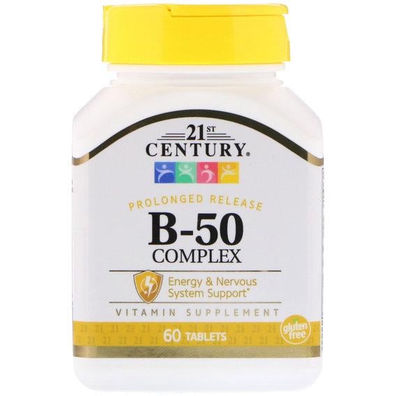Комплекс 21st Century Vitamin B-50 60 таблеток