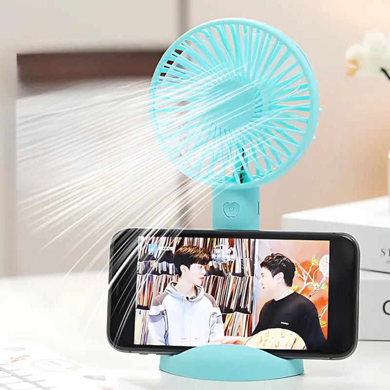 Вентилятор-міні ручний на акумуляторі X-9 800 мАг USB 3 швидкості знімна підставка Блакитний (38-бла-6372) - фото 2 Вентилятор-міні ручний на акумуляторі X-9 800 мАг USB 3 швидкості знімна підставка Блакитний (38-бла-6372) - фото 2