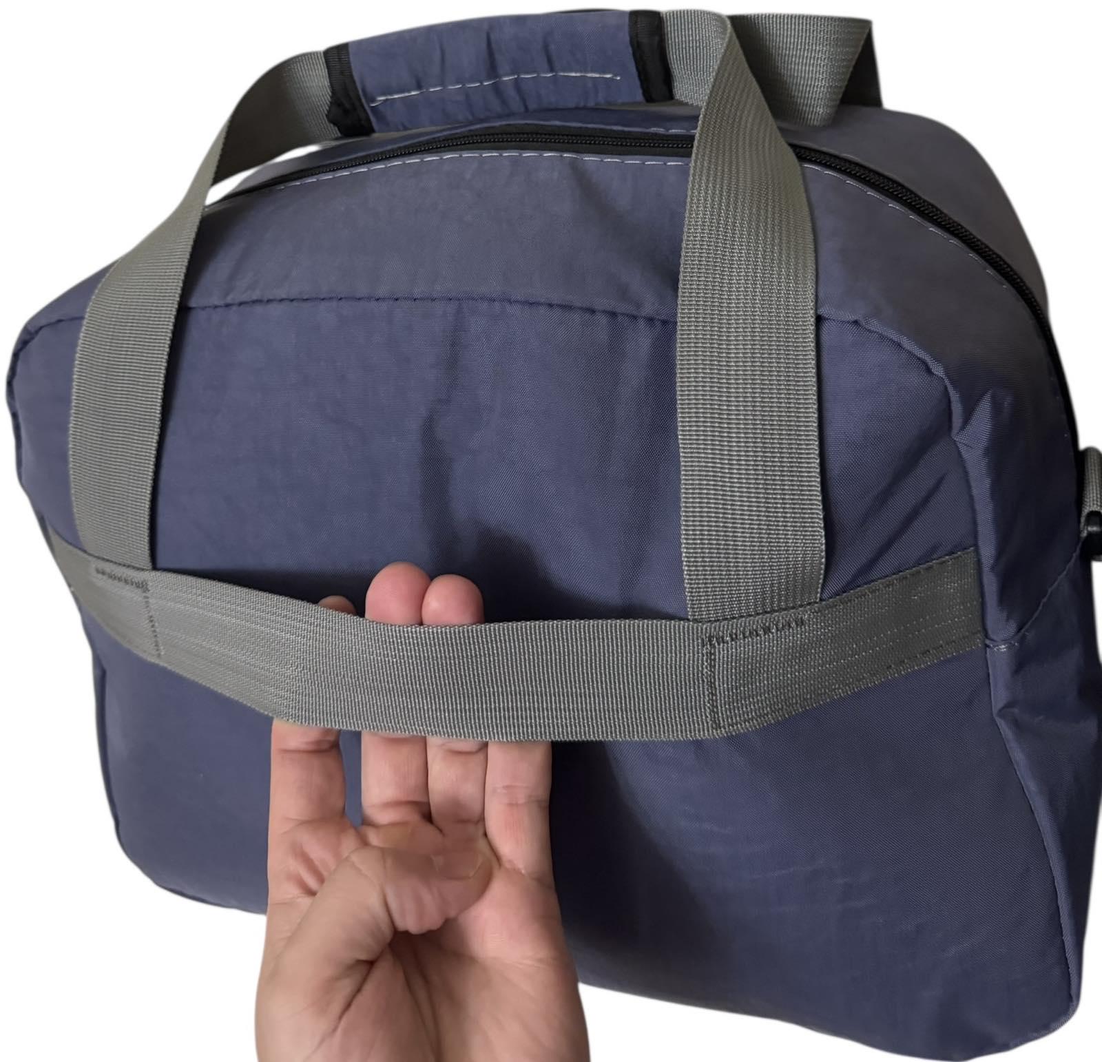 Сумка дорожня для перельотів у літаку ручна поклажа 40х20х30 см синій - фото 5 Сумка дорожня для перельотів у літаку ручна поклажа 40х20х30 см синій - фото 5