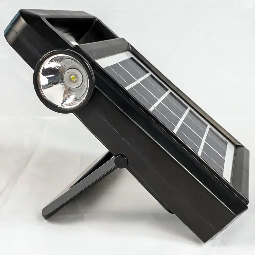 Ліхтар акумуляторний HB-7010 із сонячною панеллю та двома виносними лампами - фото 5 Ліхтар акумуляторний HB-7010 із сонячною панеллю та двома виносними лампами - фото 5