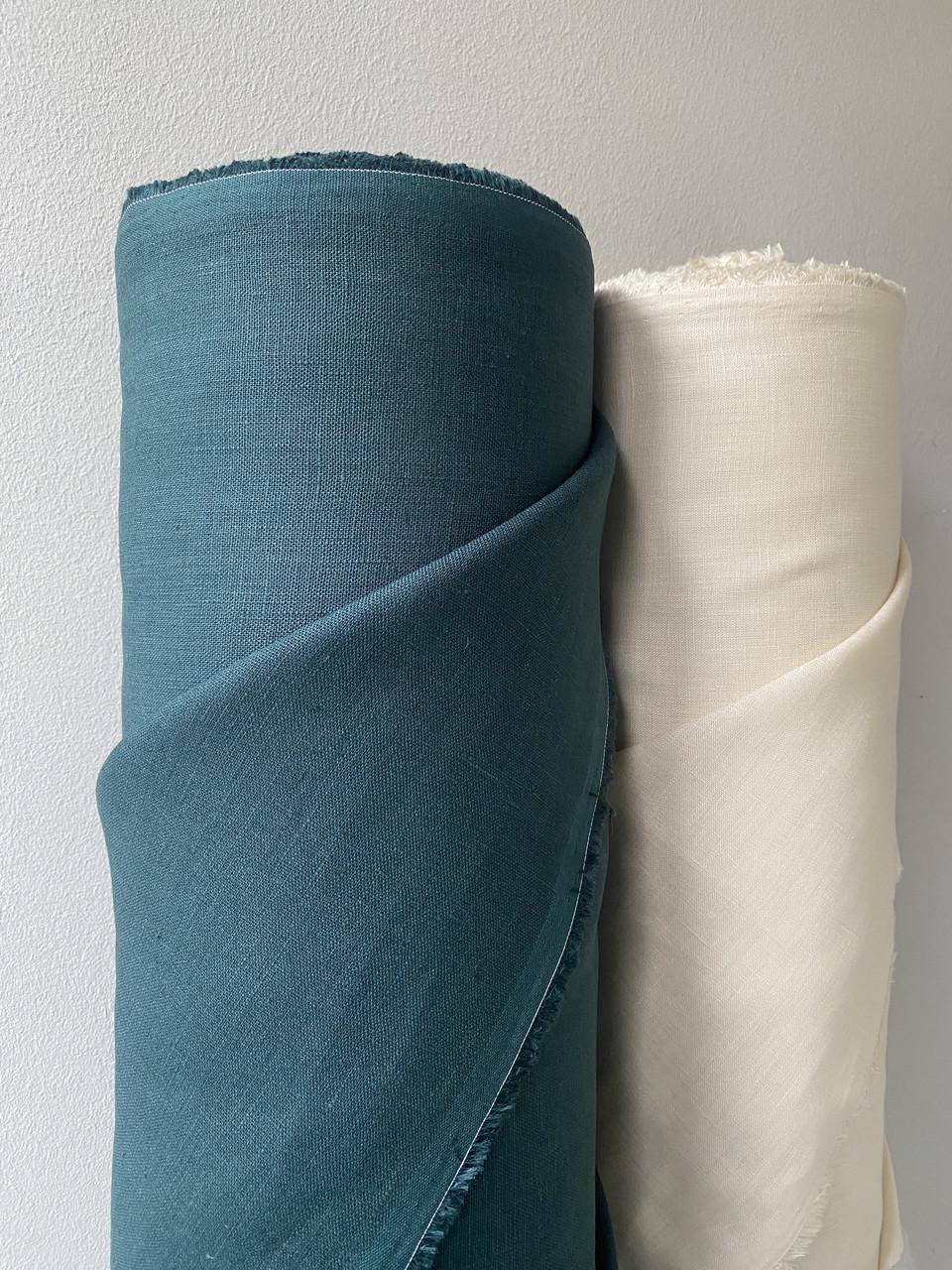 Ткань скатертная LINEN PLUS 100% лен 143 см 204/1330 Изумрудный - фото 2 Ткань скатертная LINEN PLUS 100% лен 143 см 204/1330 Изумрудный - фото 2