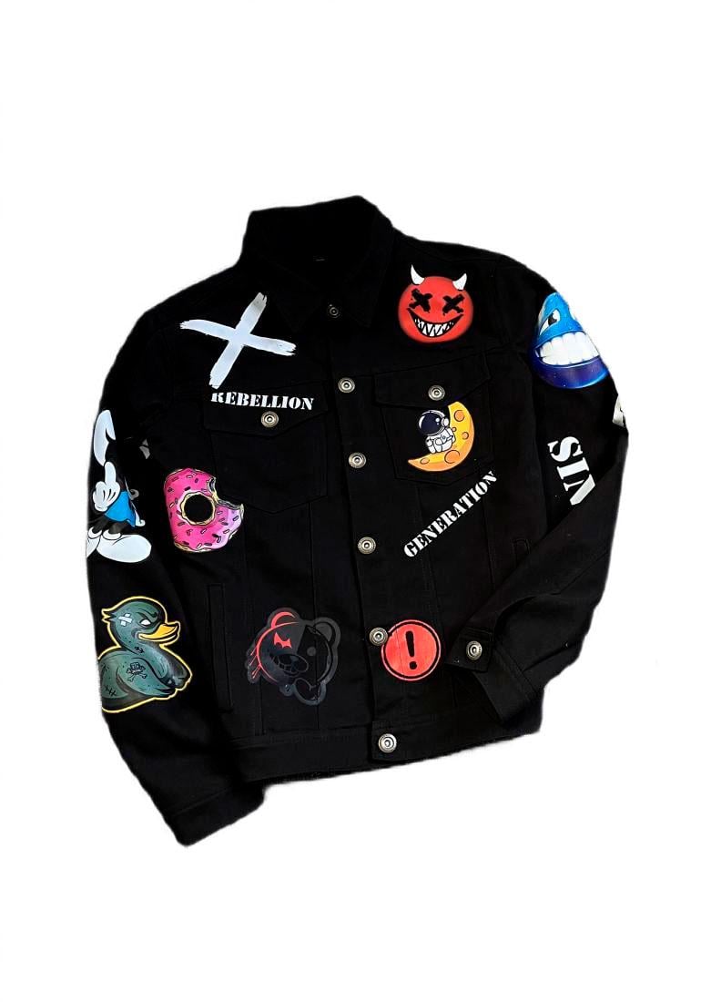 Куртка джинсовая 4-027 L Черный (21308)