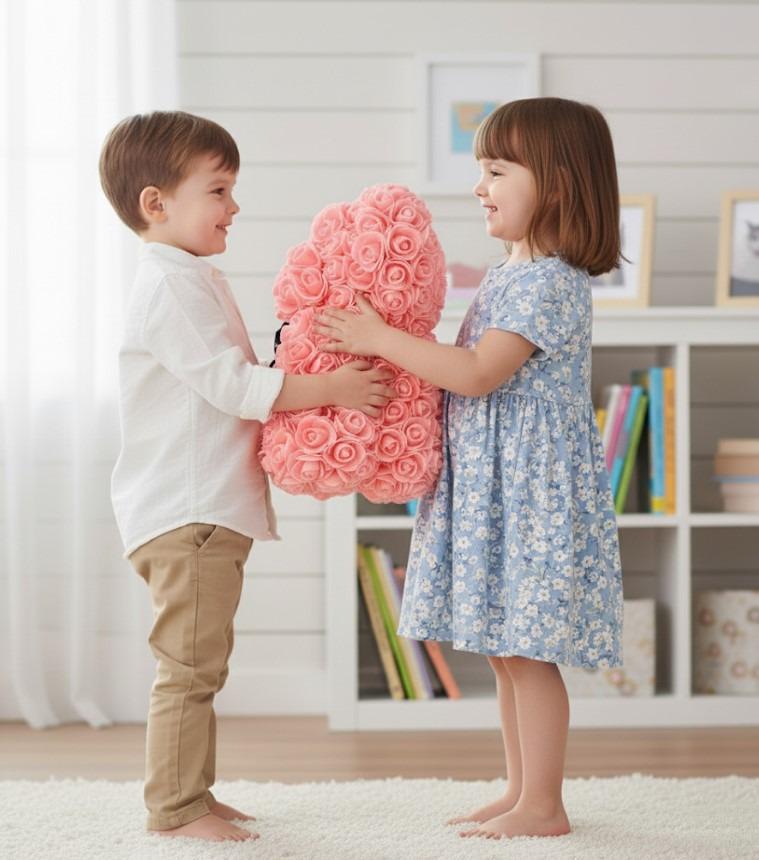 Подарочный мишка в коробке из роз Teddy Flower 25 см Нежно-розовый (2104618700) - фото 2 Подарочный мишка в коробке из роз Teddy Flower 25 см Нежно-розовый (2104618700) - фото 2