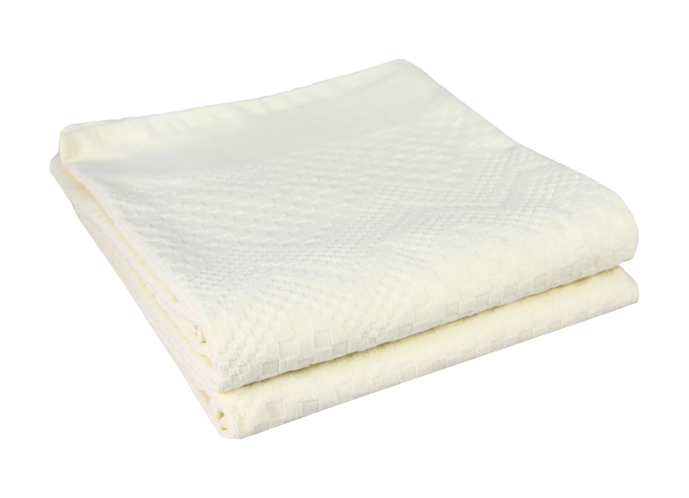 Покрывало-пике махровое Maisonette Chevron 200х220 330 г/м2 Кремовый (8699965123293)