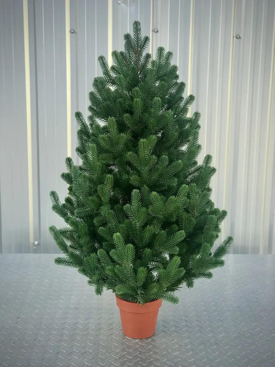 Елка литая HVOYA Traditional в горшке 90 см Зеленый (215N/90/G) - фото 1 Елка литая HVOYA Traditional в горшке 90 см Зеленый (215N/90/G) - фото 1