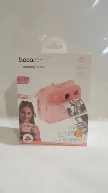 Фотоаппарат детский Hoco DV204 Dual-Camera Children Printing Camera Pink - фото 5