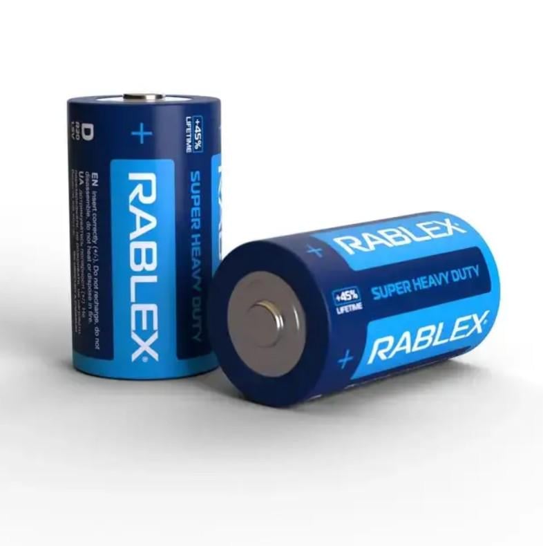 Батарейки универсальные Rablex D R20 для радио 2 шт. (34118182)